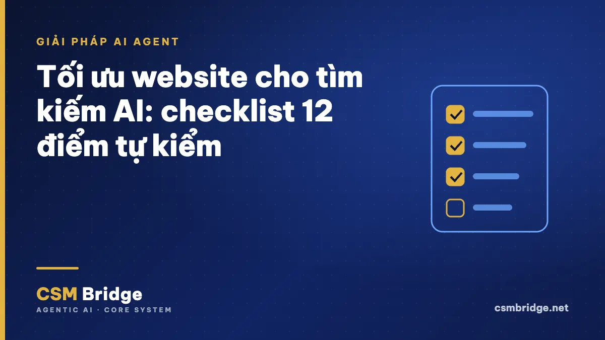 AI Search Optimization Checklist: 12 Points for Your Website