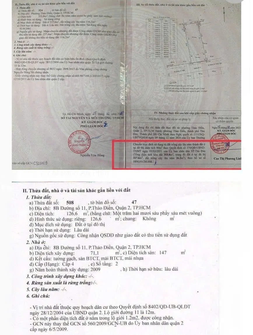 For Sale: Land in Thao Dien, District 2 - Prime Location, Near International School