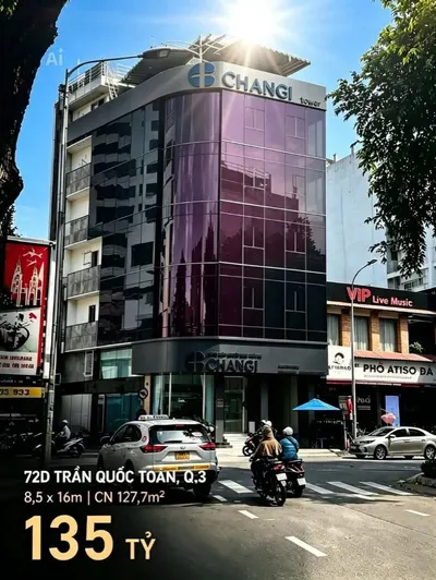 72D Tracon Toa Nha Maat Tiein: 8.5x16m, 127.7m2, 1 ha + 7 ta + 875m2, Naam 2021