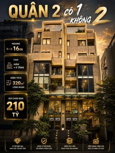 Real Estate Priced 210 Billion VND, Negotiable